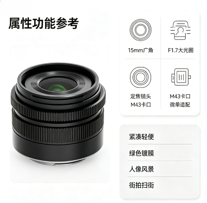 15mm F1.7 MFT Prime Lens Wide  - огляд і ціна Photography Lighting Angles