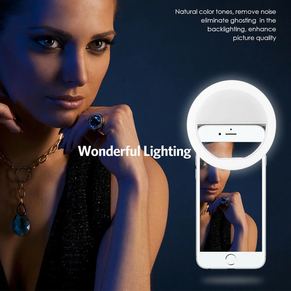 USB Rechargeable LED Selfie Ri - огляд і ціна Photography Lighting Background