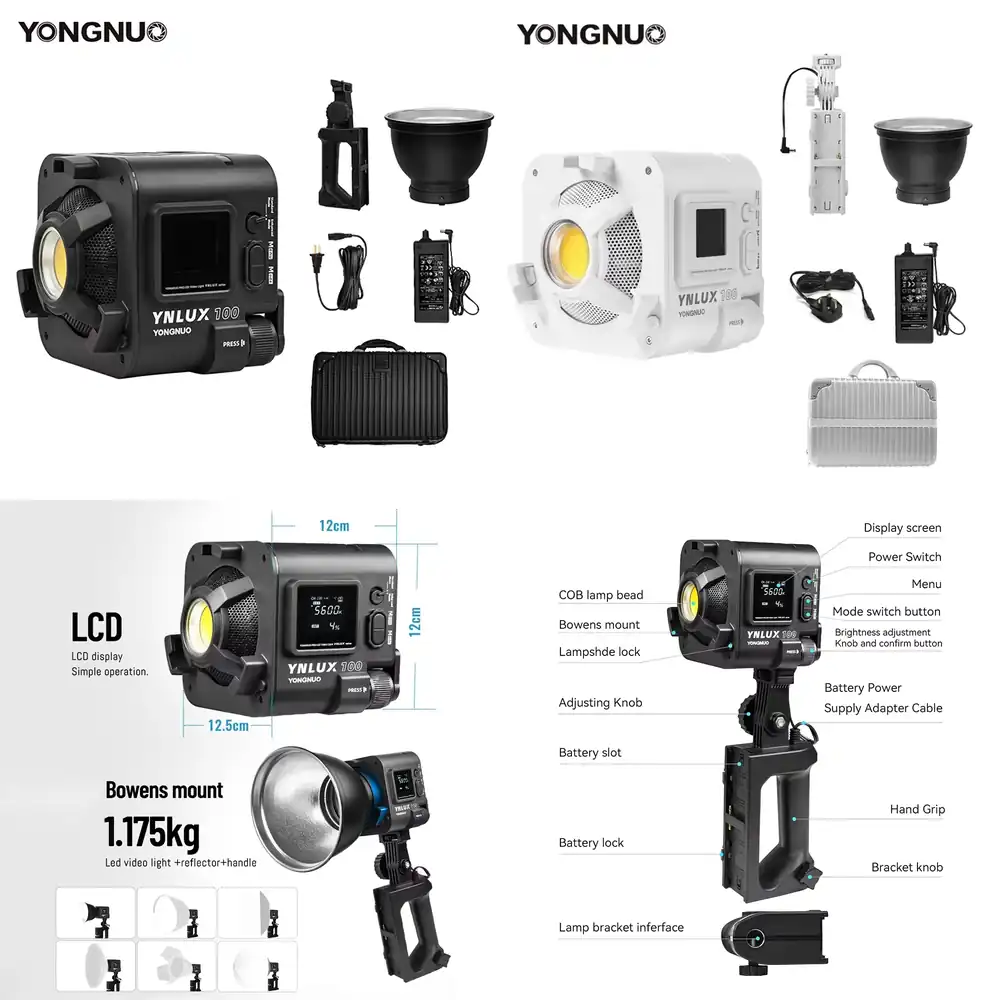 YONGNUO YNLUX100 100W 3200K-56 - огляд і ціна Lighting In Photography Studio