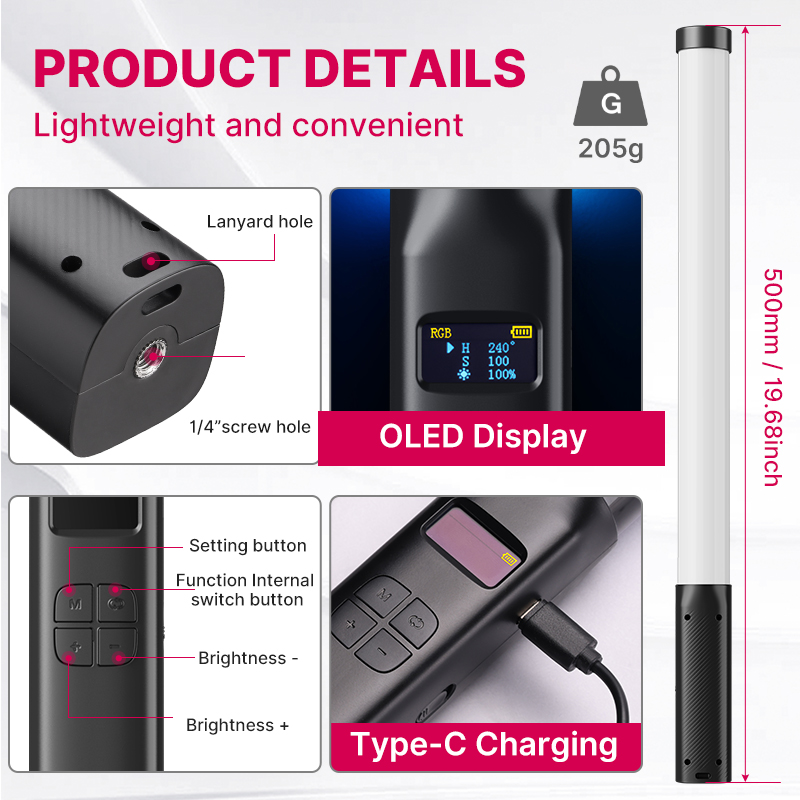 Ulanzi VL119 Handheld RGB Colo - огляд і ціна Photography Lighting Styles