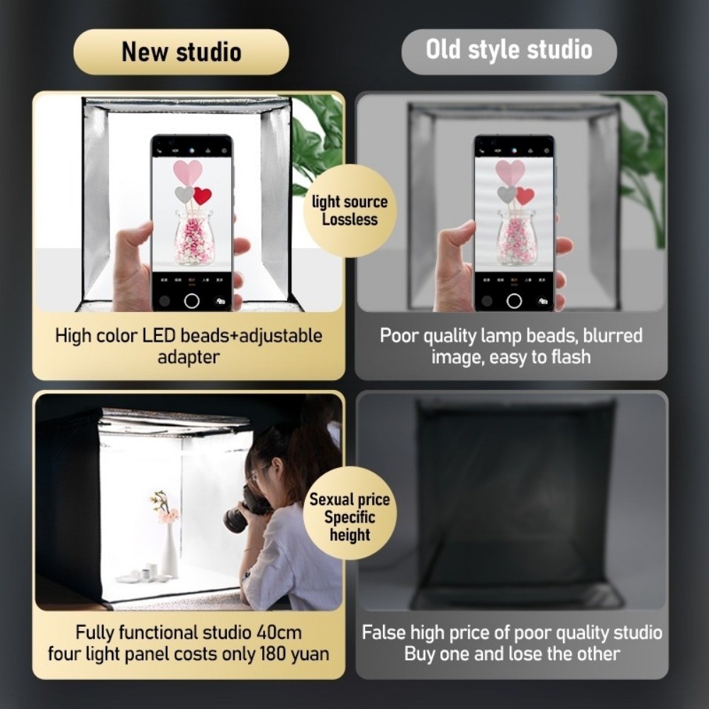 45/65cm LED Soft Light Box Min - огляд і ціна Photography Lighting Background