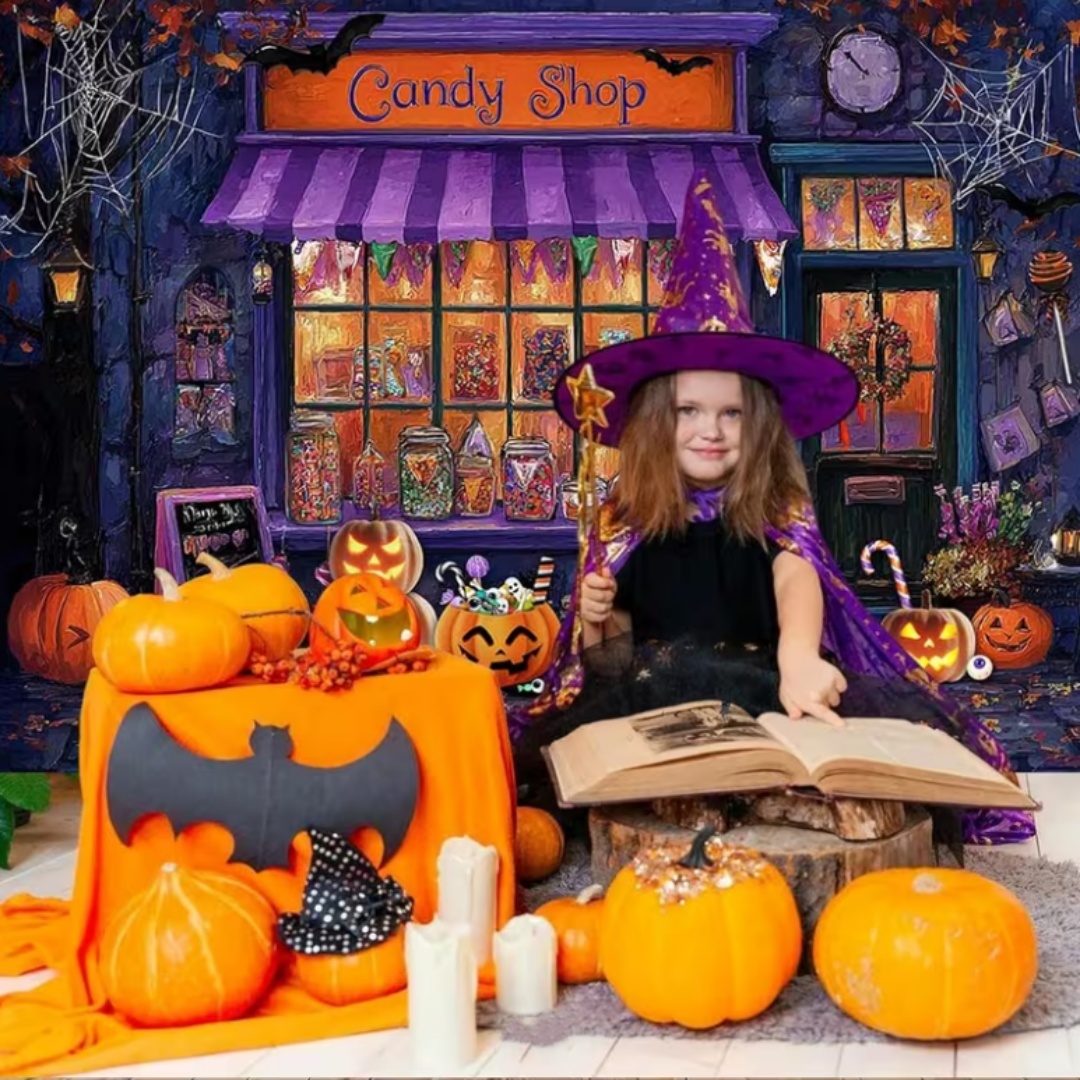 Purple Halloween Shop Theme Pa - огляд і ціна Photography Lighting Background