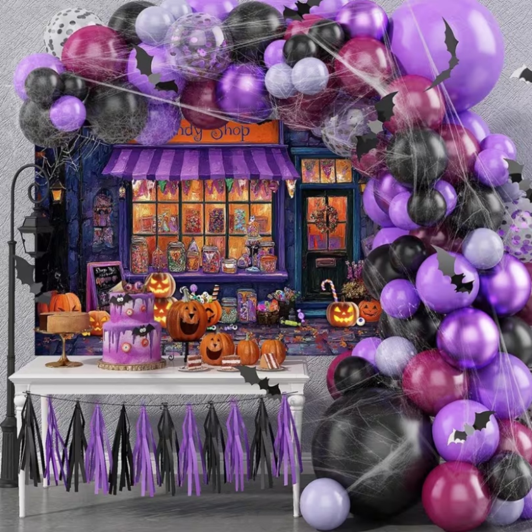 Purple Halloween Shop Theme Pa - огляд і ціна Photography Lighting Background