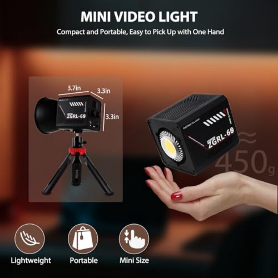 60W COB LED Video Light Handhe - огляд і ціна Lighting In Photography Studio