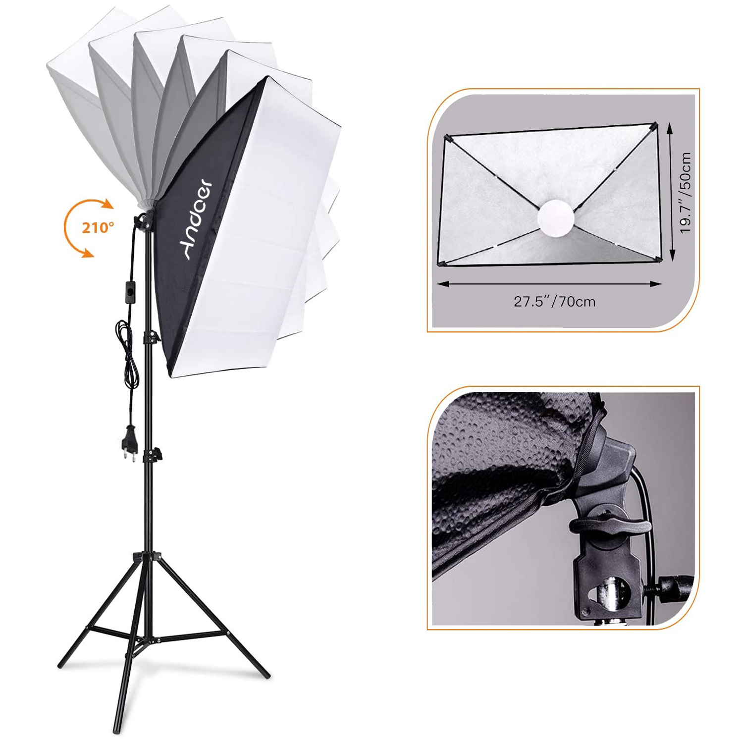 Andoer Softbox Lighting Set St - огляд і ціна Iris Photography Led Lighting Pack