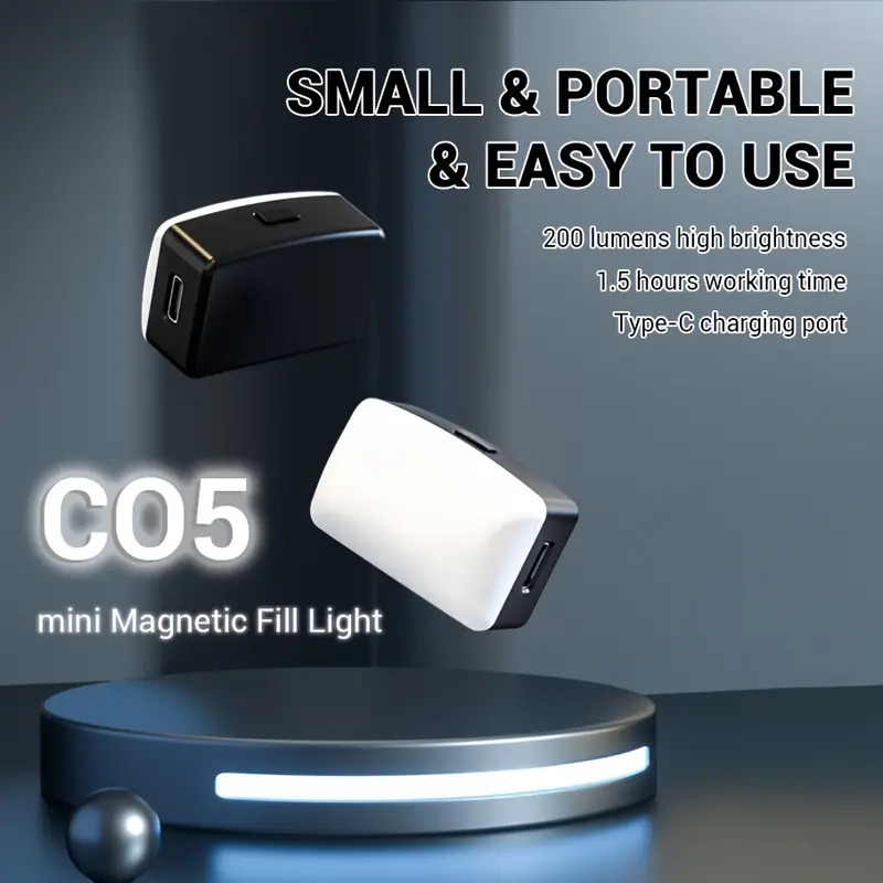 Mini Magnetic LED Selfie Light - огляд і ціна Photography Lighting Background