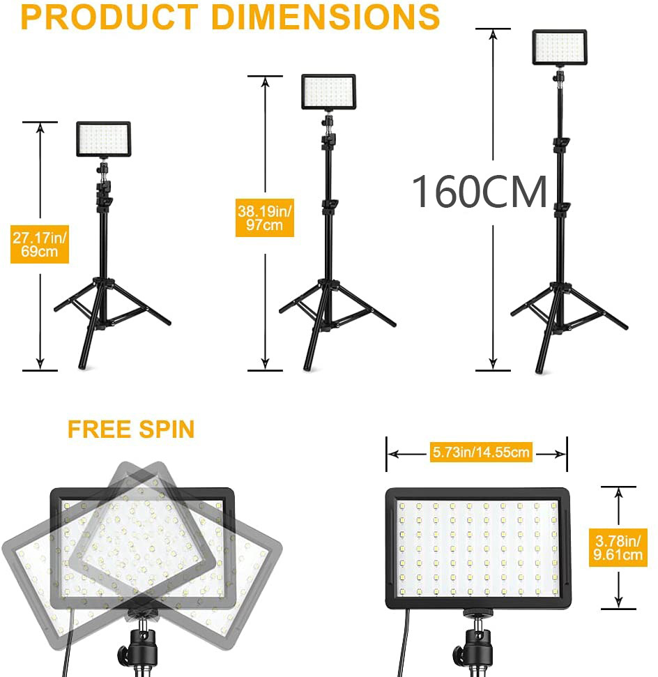 Led Video Light Camera Photogr - огляд і ціна Iris Photography Led Lighting Pack